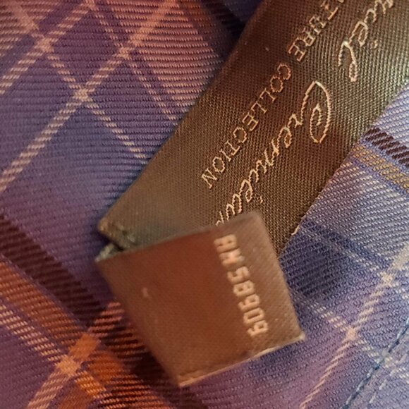 💎206 Daniel Cremieux Plaid Long-Sleeve Button-Front Woven Shirt - Picture 5 of 8